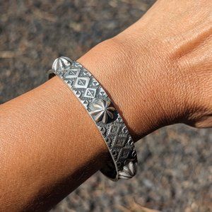 Navajo Cuff Bracelet Genuine‎ Handmade NA Jewelry Native American sz 7 ***